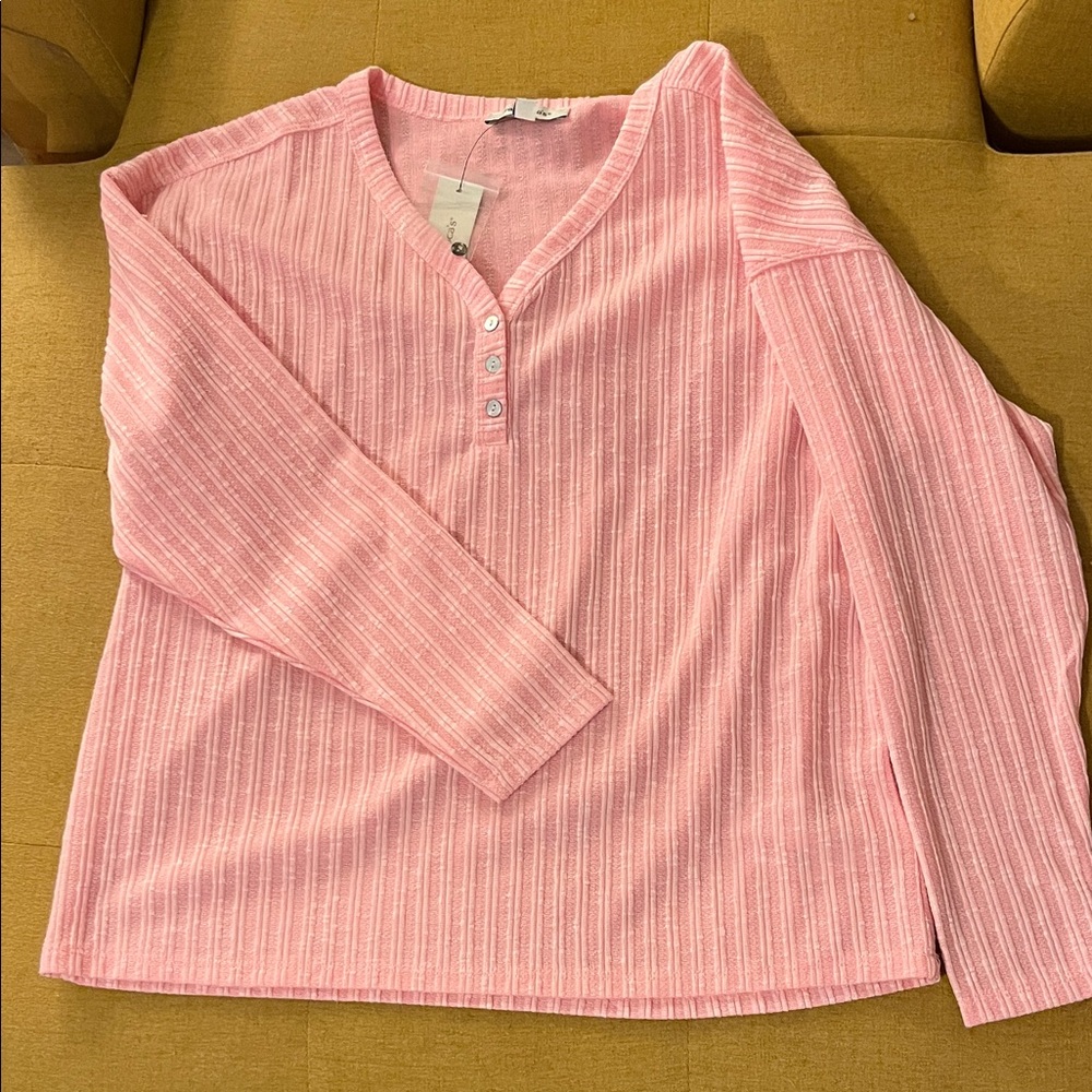 NWT Pink Long Sleeve Top